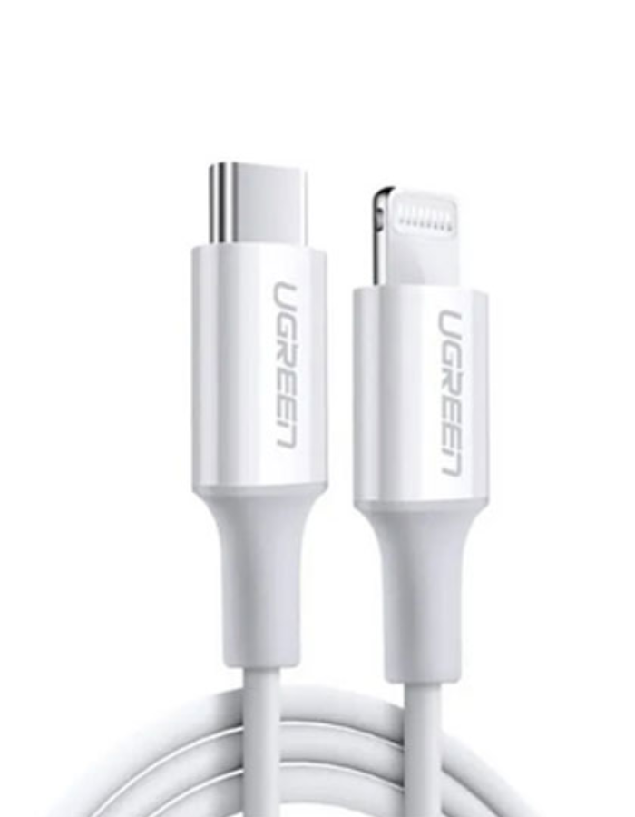 Ugreen USB-C to Lightning Cable M/M Nickel Plating Aluminium 1.5M - White