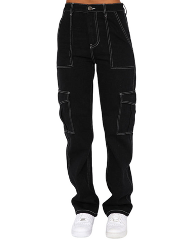 SHOPIQAT Women's Fashionable Patchwork Straight Multi-Pocket Overalls - Premium  from shopiqat - Just $11.500! Shop now at shopiqat