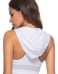 SHOPIQAT Women's Running Quick Dry Yoga Vest with Hood - Premium  from shopiqat - Just $4.750! Shop now at shopiqat