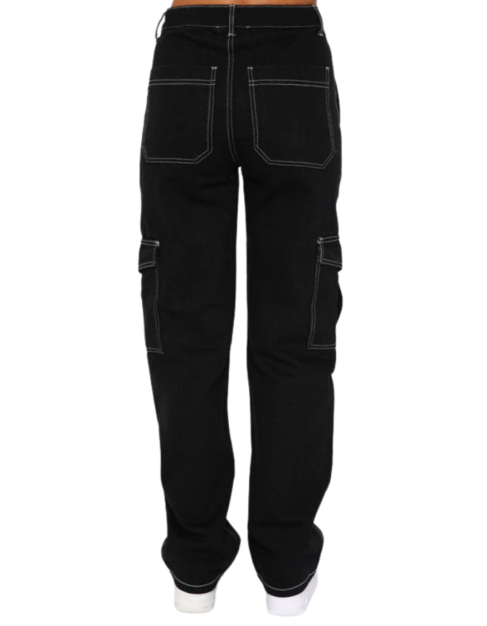 SHOPIQAT Women's Fashionable Patchwork Straight Multi-Pocket Overalls - Premium  from shopiqat - Just $11.500! Shop now at shopiqat