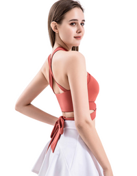 SHOPIQAT Strap Fitness Vest Sports Cross Beautiful Back Underwear with Chest Pad Top - Premium  from shopiqat - Just $6.800! Shop now at shopiqat