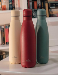 Puro Icon Fluo Stainless Steel Bottle 500ml - Red