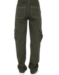 SHOPIQAT Women's Fashionable Patchwork Straight Multi-Pocket Overalls - Premium  from shopiqat - Just $11.500! Shop now at shopiqat