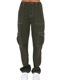 SHOPIQAT Women's Fashionable Patchwork Straight Multi-Pocket Overalls - Premium  from shopiqat - Just $11.500! Shop now at shopiqat