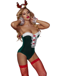 SHOPIQAT Christmas Lingerie Bodysuit