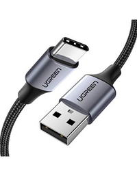 Ugreen USB Type C Cable Nylon Braided 2M - Black