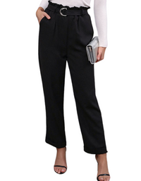 SHOPIQAT New Women's Commuter Style Lace-Up Nine-Point Elastic Pants - Premium  from shopiqat - Just $9.900! Shop now at shopiqat