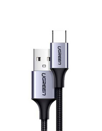 Ugreen USB Type C Cable Nylon Braided 2M - Black