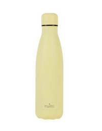 Puro Icon Fluo Stainless Steel Bottle 500ml - Yellow
