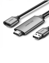 Ugreen USB To HDMI Digital AV Adapter 1.5M - Grey