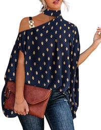 SHOPIQAT Halter Neck Dolman Sleeve Print Shirt Ladies Shirt Women's Clothing - Premium  from shopiqat - Just $7.200! Shop now at shopiqat