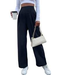 SHOPIQAT Women's Fashion Solid Colour Waist Casual Pants - Premium  from shopiqat - Just $8.800! Shop now at shopiqat
