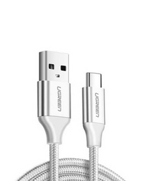 Ugreen USB Type-C Cable Nylon Braided 2m - White