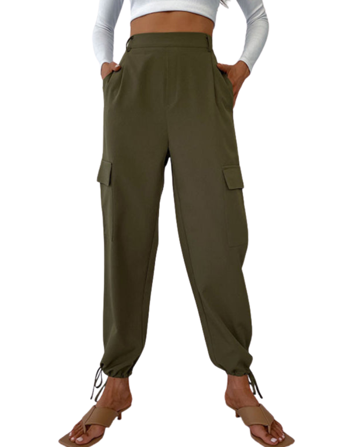 SHOPIQAT Women's Solid Colour Casual Pants - Premium  from shopiqat - Just $9.200! Shop now at shopiqat