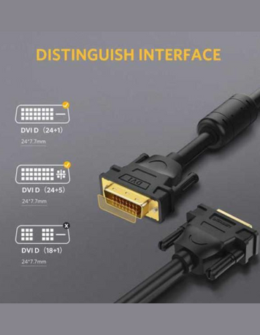 Ugreen DVI-D 24+1 Dual Link Video Cable 2M