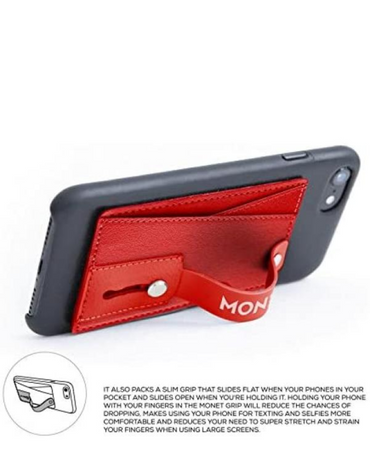 Monet Wallet Kickstand - Red