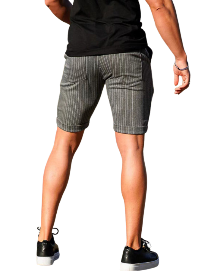 SHOPIQAT Men's Skinny Plaid Plus Size Casual Shorts - Premium  from shopiqat - Just $7.200! Shop now at shopiqat