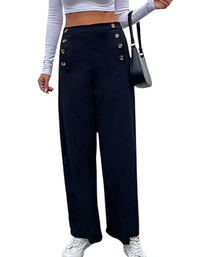 SHOPIQAT Women's Cross-Border Slim Button Casual Pants - Premium  from shopiqat - Just $8.750! Shop now at shopiqat