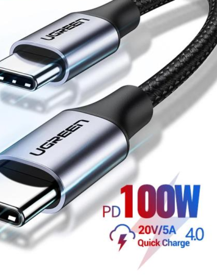 Ugreen USB C To USB C PD 5A Fast Charging Cable 2M - Black