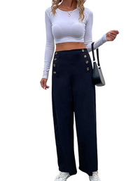 SHOPIQAT Women's Cross-Border Slim Button Casual Pants - Premium  from shopiqat - Just $8.750! Shop now at shopiqat