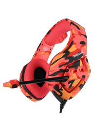 ONIKUMA K1B Professional Gaming Headset - Red Camo