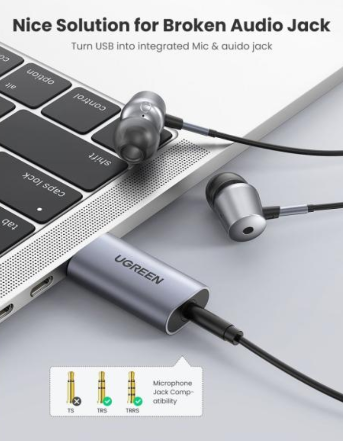 Ugreen Sound Card Adapter USB to 3.5mm