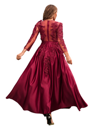 SHOPIQAT Woman's New Lace Swing Long Trailing Banquet Dress - Premium  from shopiqat - Just $16.750! Shop now at shopiqat