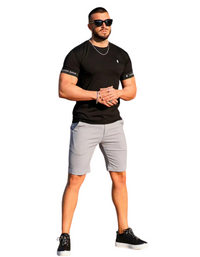 SHOPIQAT Men's Skinny Plaid Plus Size Casual Shorts - Premium  from shopiqat - Just $7.200! Shop now at shopiqat