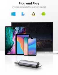 Ugreen 2-in-1 USB C OTG Card Reader