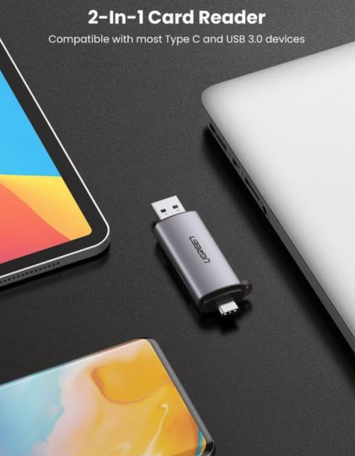 Ugreen 2-in-1 USB C OTG Card Reader