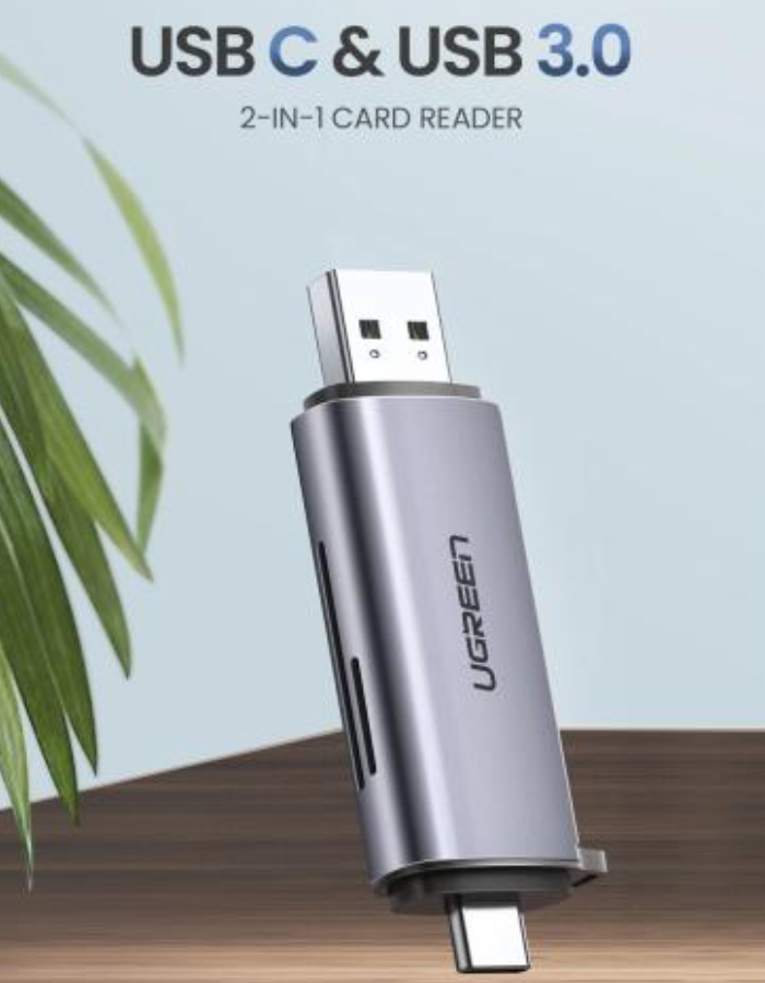 Ugreen 2-in-1 USB C OTG Card Reader