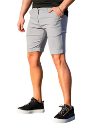 SHOPIQAT Men's Skinny Plaid Plus Size Casual Shorts - Premium  from shopiqat - Just $7.200! Shop now at shopiqat