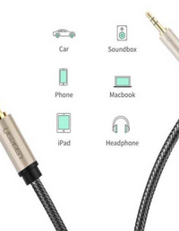 Ugreen 3.5mm Male to Male Aux Stereo Cable  2M