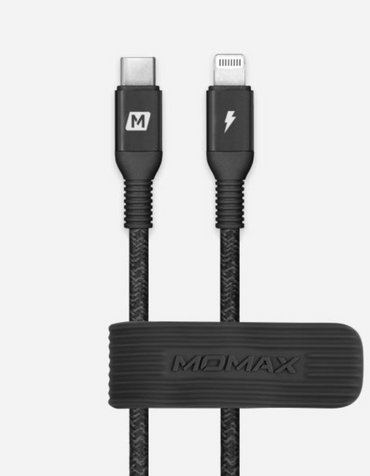 Momax  Lightning to USB-C Cable Elite Link - Black