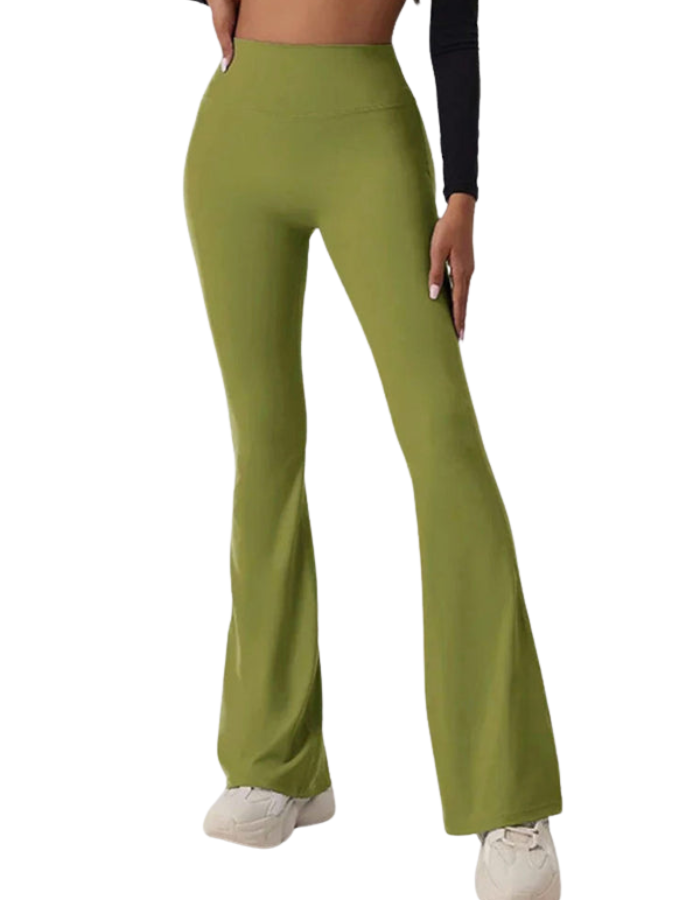 SHOPIQAT New Peach Yoga High Waist Hip Lifting and Flared Leggings - Premium  from shopiqat - Just $8.400! Shop now at shopiqat