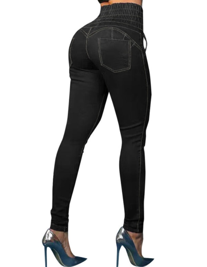 SHOPIQAT New High-Waisted Slimming Butt-Lifting Strappy Slim-Fitting Jeans - Premium  from shopiqat - Just $13.500! Shop now at shopiqat
