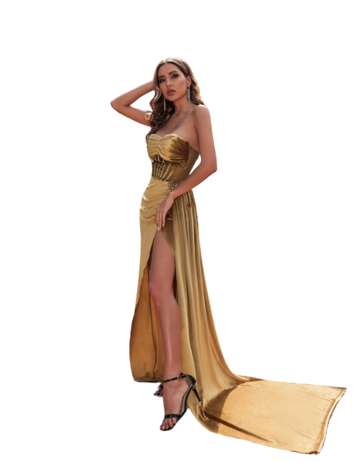 SHOPIQAT Woman's Spring and Summer New Korean Velvet Tube Top Hollow Dress - Premium  from shopiqat - Just $16.900! Shop now at shopiqat
