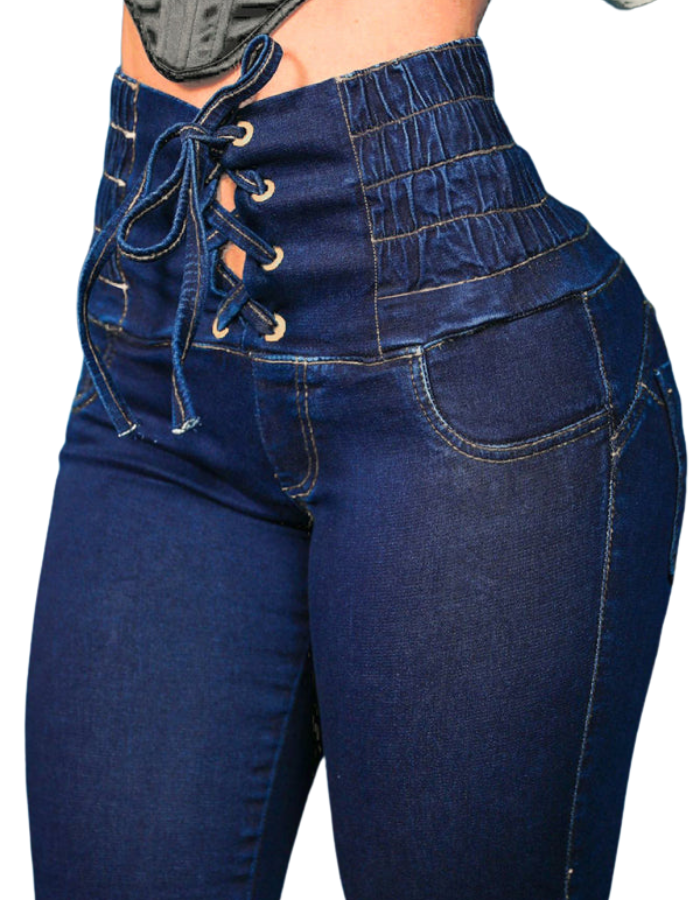 SHOPIQAT New High-Waisted Slimming Butt-Lifting Strappy Slim-Fitting Jeans - Premium  from shopiqat - Just $13.500! Shop now at shopiqat