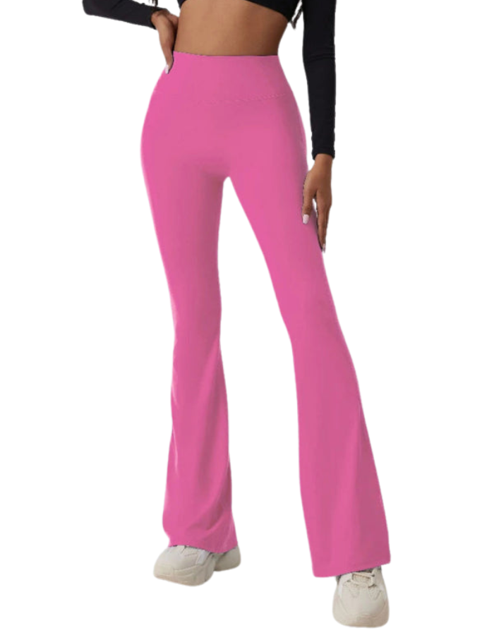 SHOPIQAT New Peach Yoga High Waist Hip Lifting and Flared Leggings - Premium  from shopiqat - Just $8.400! Shop now at shopiqat