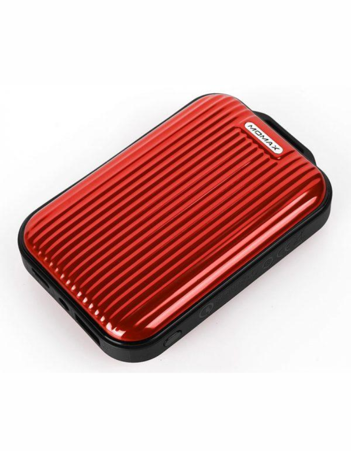 Momax iPower GO Mini 5  10000mAh Battery Lightning to Type-C Cable – Red