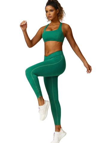 SHOPIQAT New Drawstring Yoga Wear Breathable Solid Colour Running Leggings - Premium  from shopiqat - Just $9.700! Shop now at shopiqat