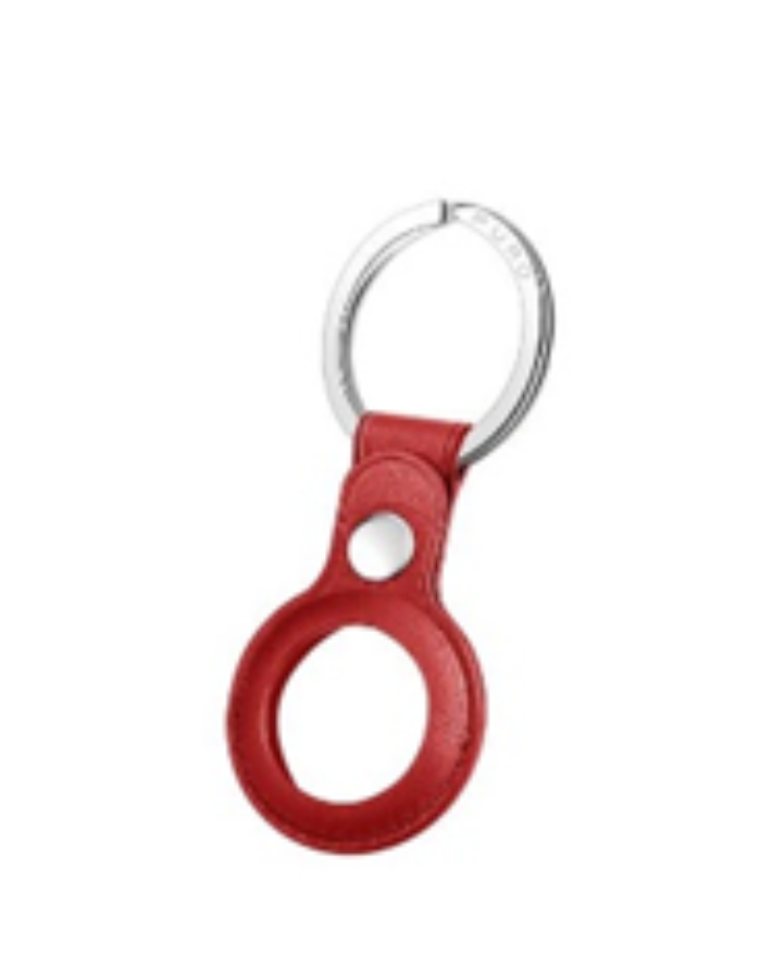 Puro Apple Airtag Sky Case with Carabiner - Red
