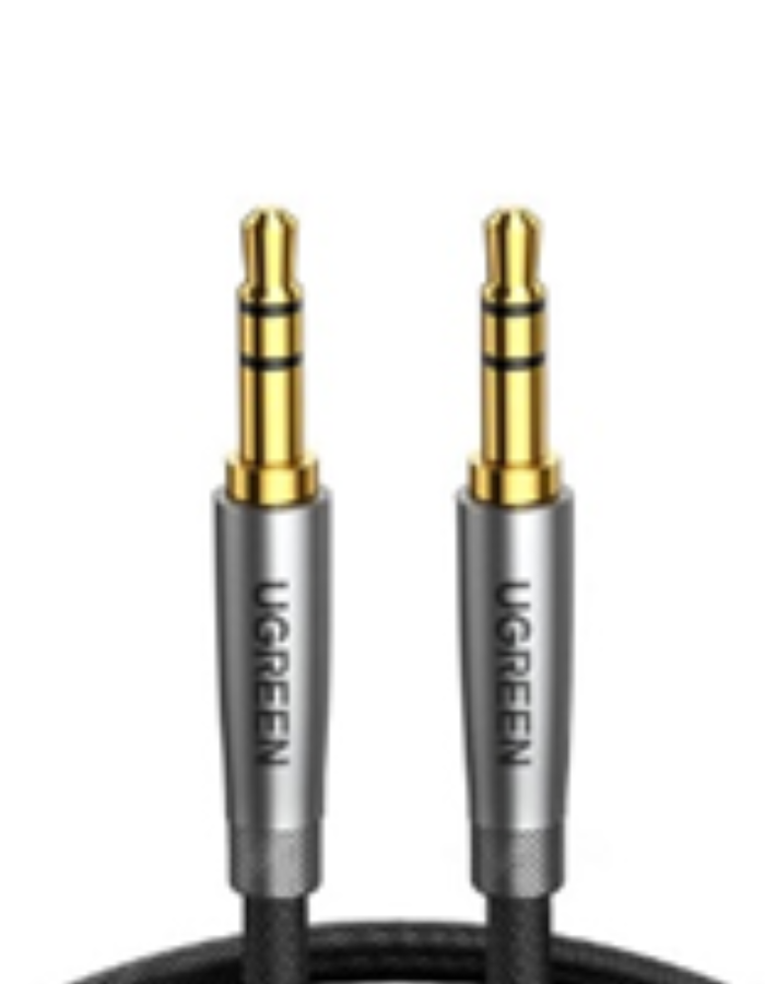 Ugreen 3.5Mm Audio Cable Male To Male Auxiliary 1M - Silver Grey