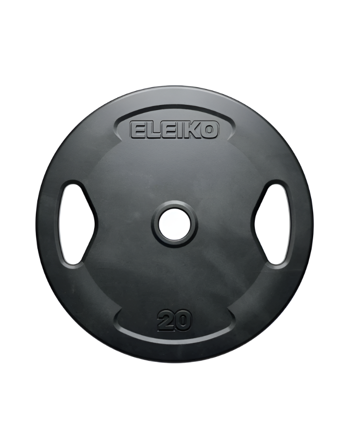 Eleiko Grip Rubber Single Plate - 20 kg - Premium  from shopiqat - Just $90! Shop now at shopiqat