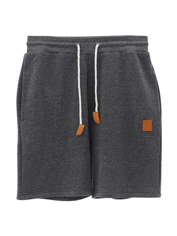 SHOPIQAT Men's New Drawstring Loose Brushed Skin-Friendly Casual Sports Shorts - Premium  from shopiqat - Just $8.250! Shop now at shopiqat