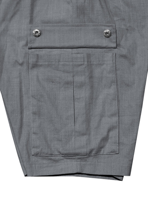 SHOPIQAT Casual Men's Slim Drawstring Shorts Thin Quarter Pants Cargo Shorts - Premium  from shopiqat - Just $7.750! Shop now at shopiqat