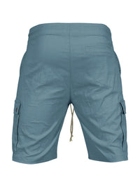 Casual Men's Slim Drawstring Shorts Thin Quarter Pants Cargo Shorts - Premium  from kakaclo - Just $5.880! Shop now at shopiqat