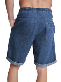 SHOPIQAT Casual Three-Quarter Pants Solid Colour Shorts Loose High-Waisted Rope Breathable Shorts - Premium  from shopiqat - Just $7.750! Shop now at shopiqat