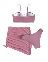 SHOPIQAT Shell Shape Bikini 3-Pieces Set