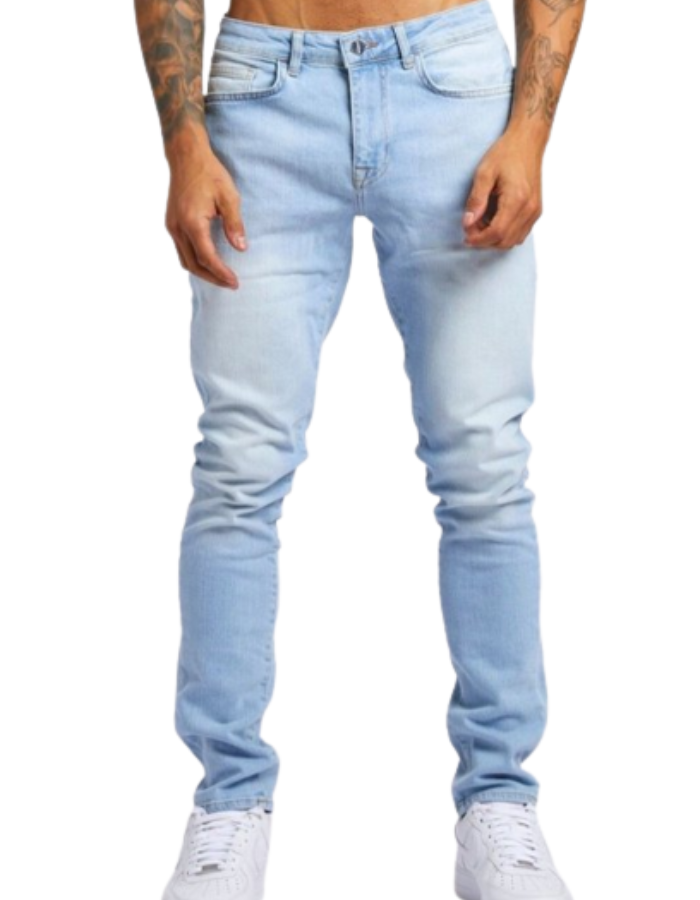 SHOPIQAT Slim-fit Straight-Leg Jeans